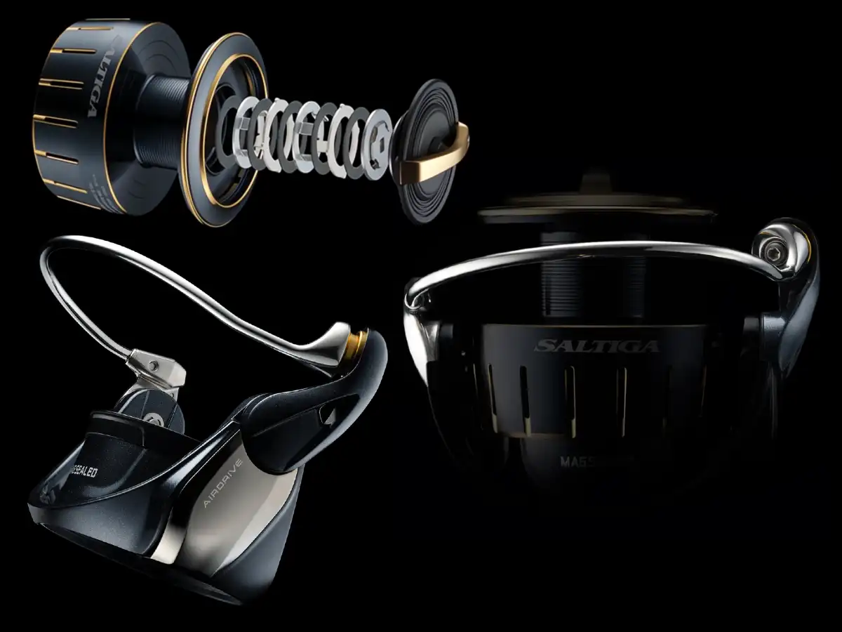 Moulinet Daiwa Saltiga 5000-H en action, démontrant sa réactivité et son contrôle face à un poisson