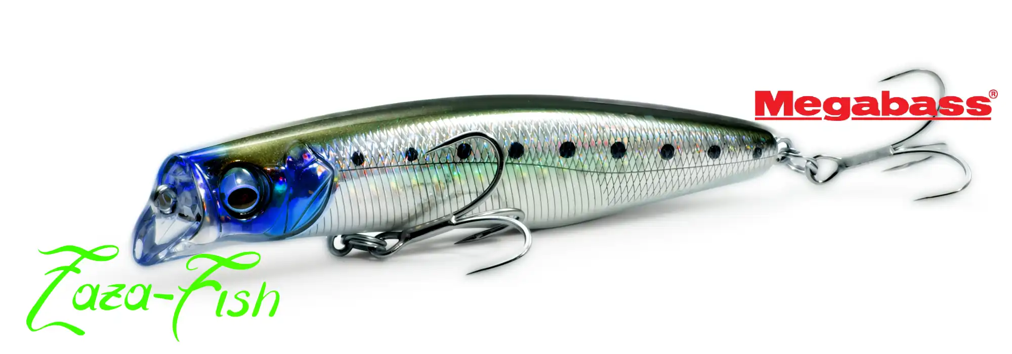 Le Megabass KAGELOU 98F, jerkbait minnow slim flottant, parfait pour les zones peu profondes et les
