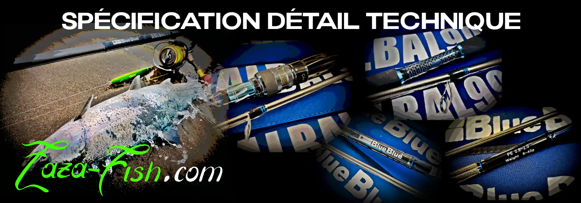 Anneaux Fuji en titane anti-corrosion marine de la canne BALBAL 99