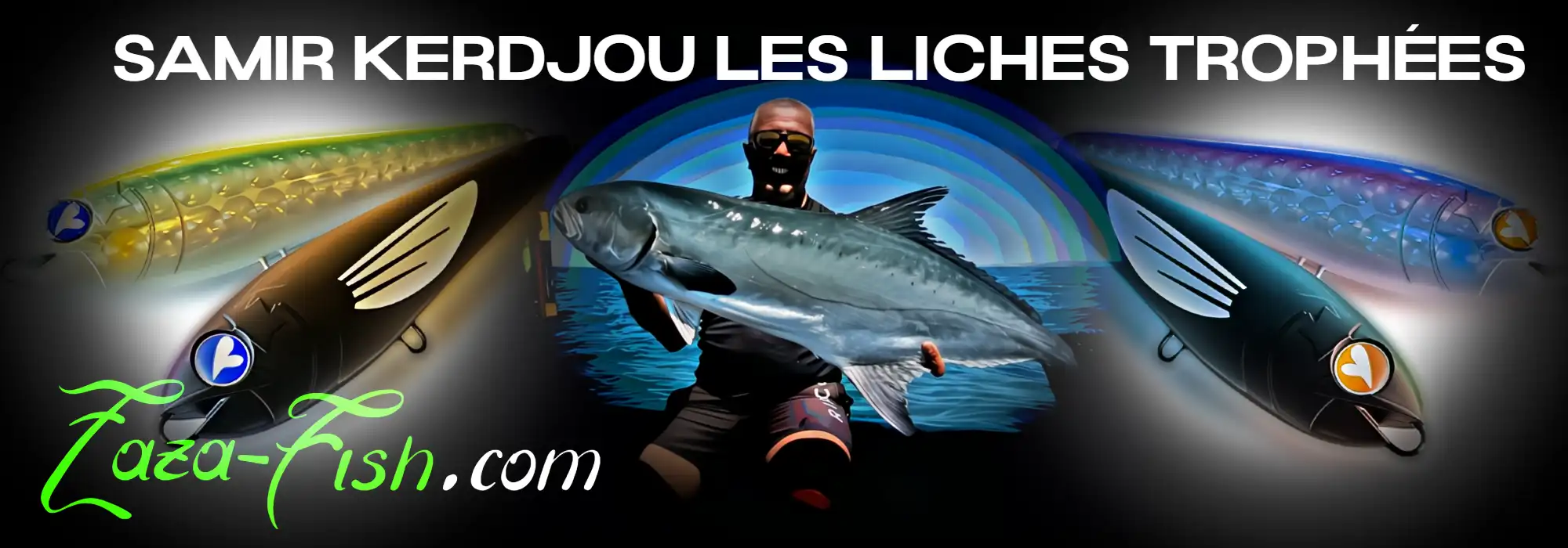 Samir Kerdjou, fondateur d'Ultimate Fishing, présentant une liche trophée capturée avec le GACHIPEN