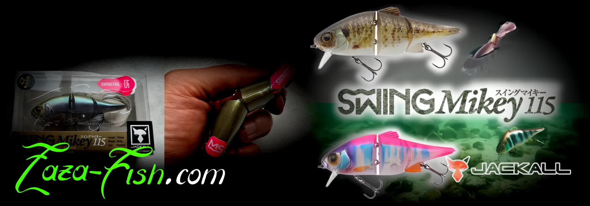 Spécifications détaillées Swing Mikey 115 - dimensions big bait et système anti-roll tail