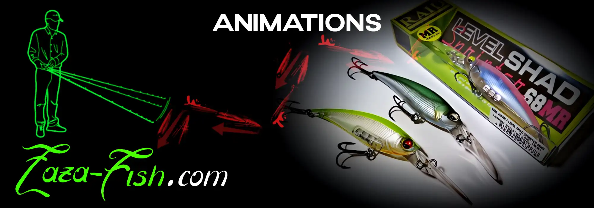 Animation du LEVEL SHAD Sprinter 68MR avec mouvement caractéristique gauche-droite"
