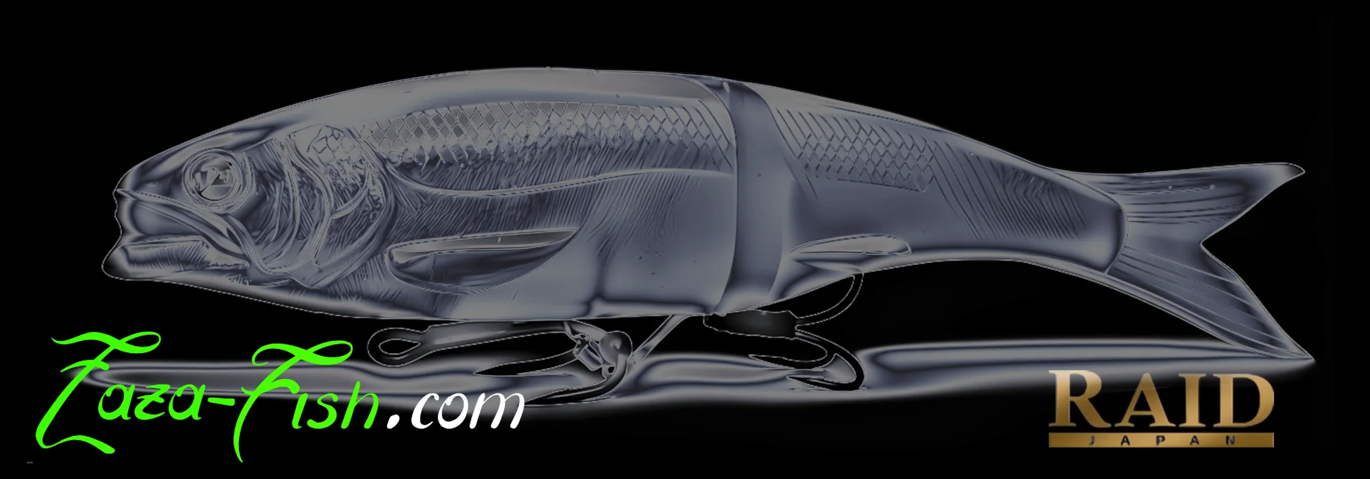 L'OSAKANA SLIDE 170 - leurre swimbait articulé souple pour brochet avec son système line-through