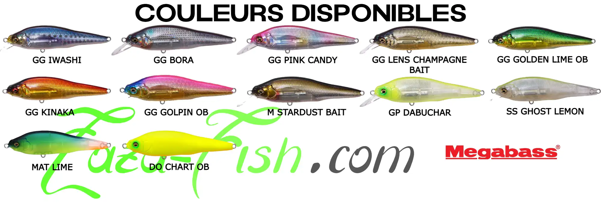 Sélection des meilleurs coloris du Megabass X-80 SW LBO pour la pêche en mer