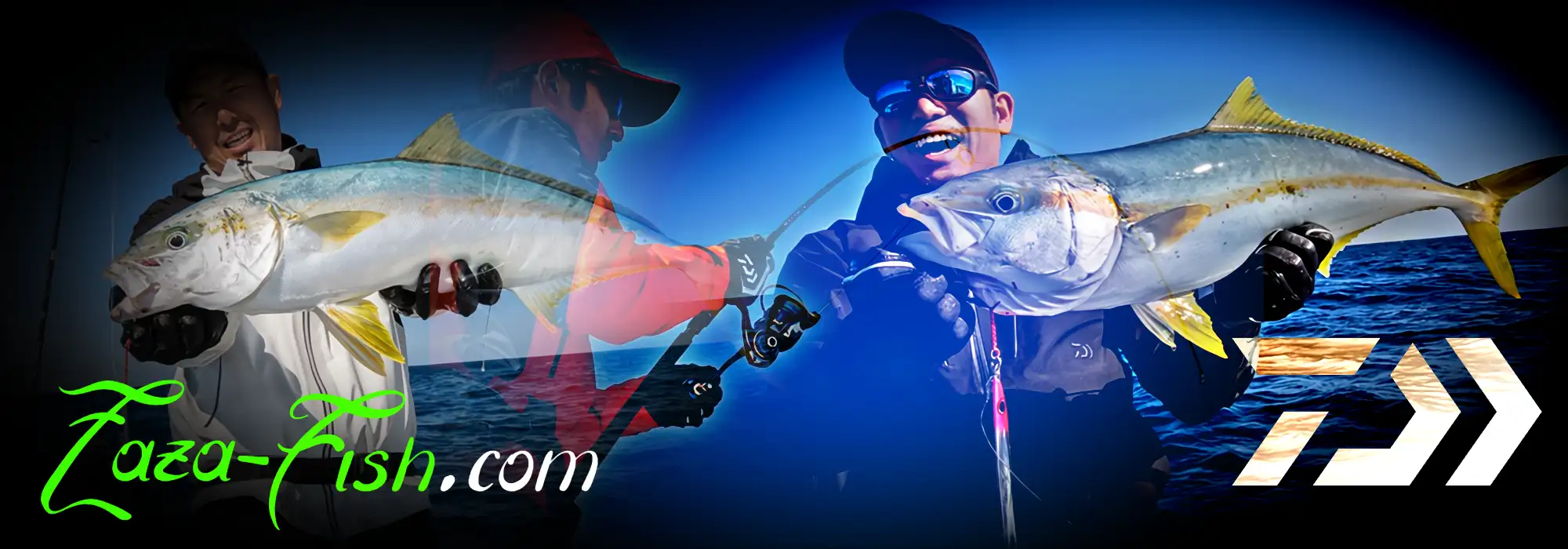 Pêcheur en action de pêche verticale en mer moulinet Saltiga 23 6000-P JDM pour un gros poisson