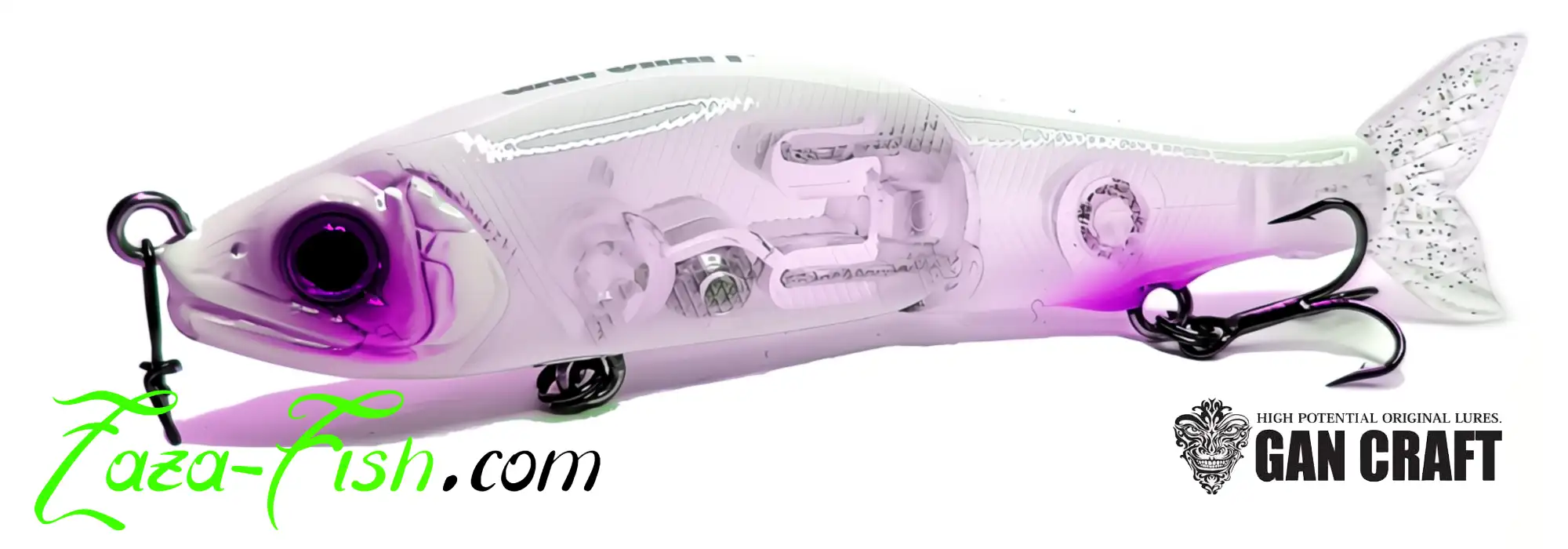 Swimbait articulé GAN CRAFT JOINTED CLAW 70 en action de nage