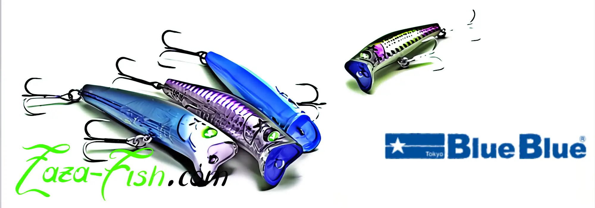 Leurre BlueBlue GABOZ 65mm - Popper hybride polyvalent pour pêche technique en eau douce et mer
