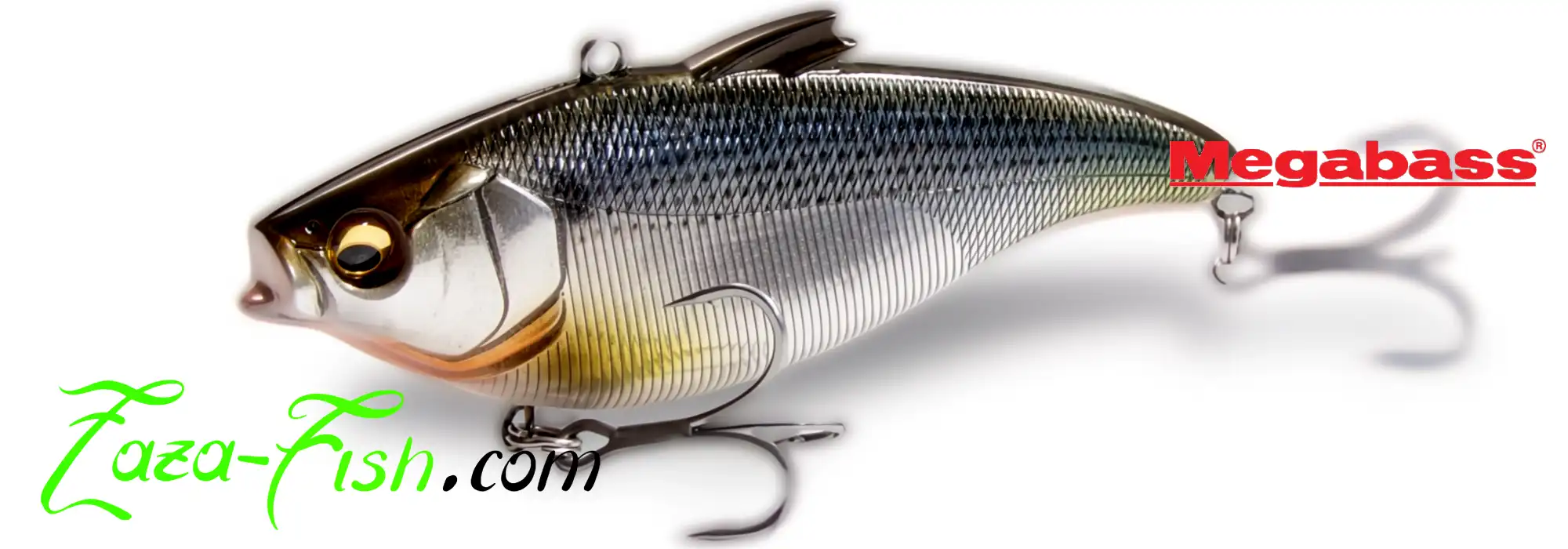 Megabass HADARA VIB en action, générant de fortes vibrations et reflets lumineux