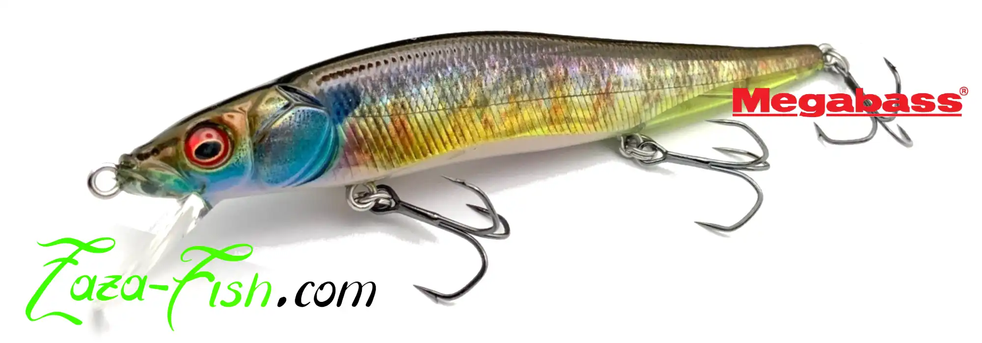 Vue générale du Megabass Vision Fine Art Finish JR, un minnow suspending ultra-réaliste