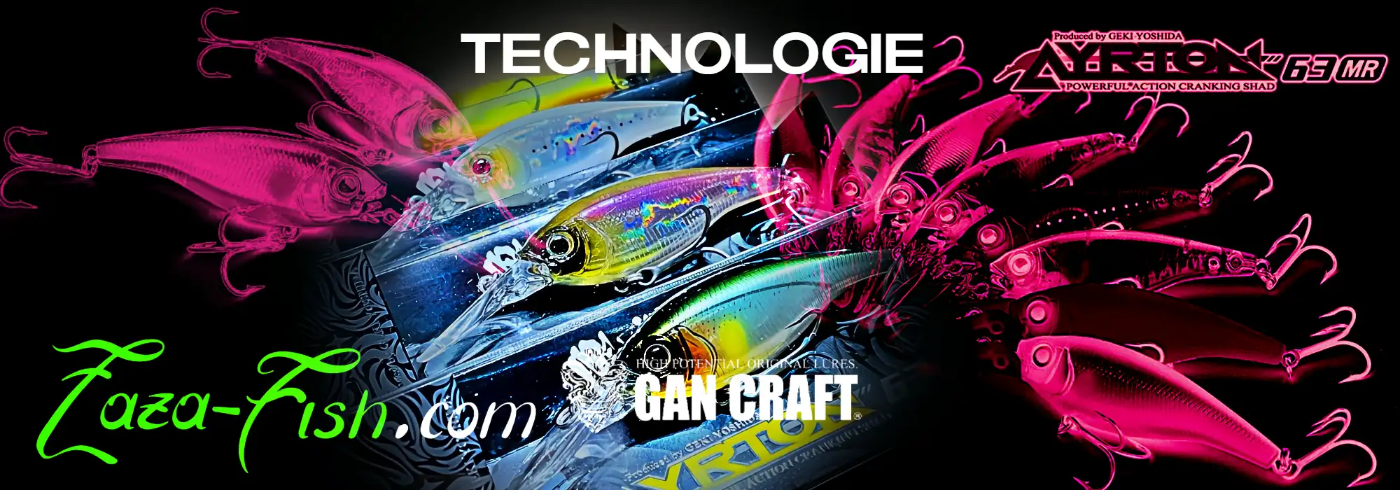 Technologie du leurre GAN CRAFT AYRTON 63 MR avec son système de flottabilité et vibrations puissant