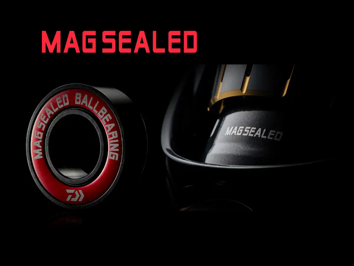 Système Magsealed du Daiwa Saltiga 23 avec huile magnétisée, assurant une étanchéité optimale