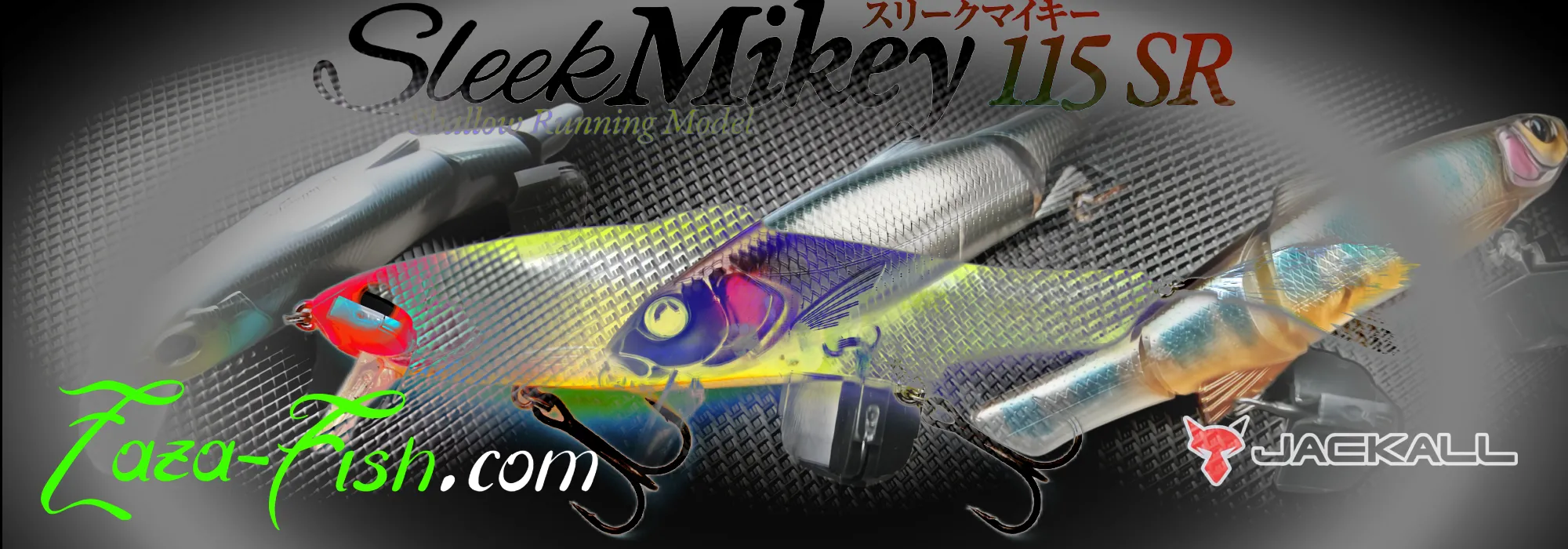 Jackall Sleek Mikey SR 115mm - Wake Bait Flottant Articulé pour zones peu profondes