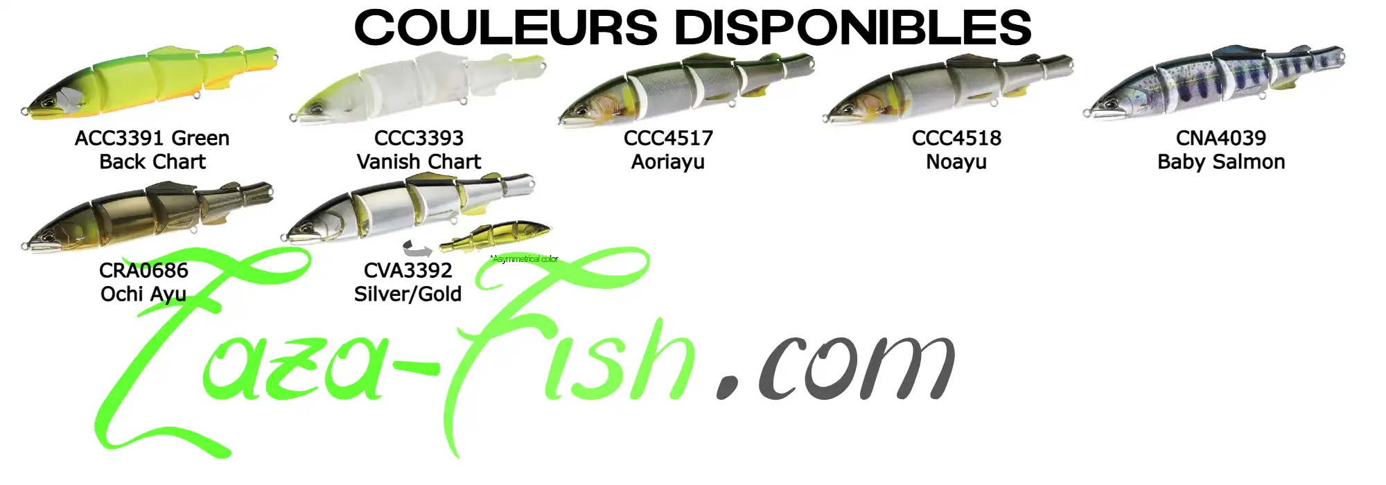 Sélection de coloris du DUO REALIS DEAD DRIFT 100, avec en avant le CNA4039 Baby Salmon