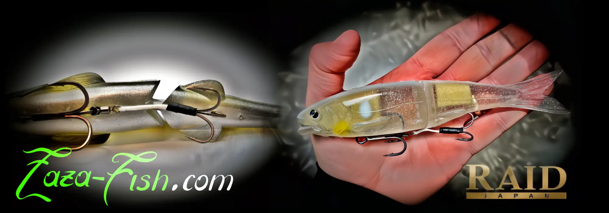 OSAKANA SLIDE 170 - Swimbait articulé souple pour brochet et silure en eaux européennes