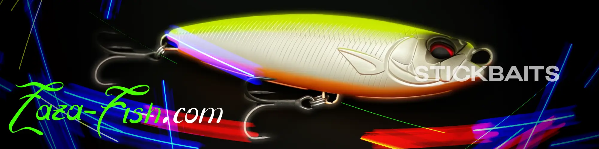Stickbaits japonais pour la pêche des carnassiers en surface. Sélection haut de gamme chez Zaza-Fish