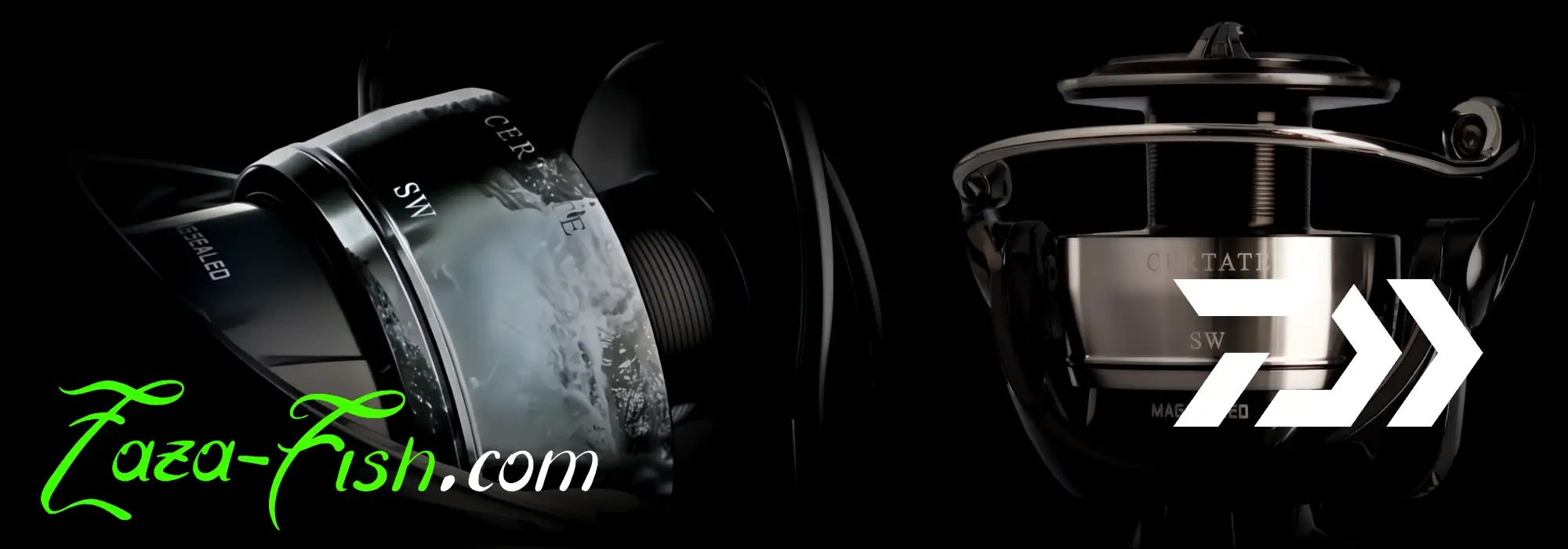 DAIWA CERTATE SW 5000-H modèle 2024 vu de profil avec ses finitions métallisées design polyvalent