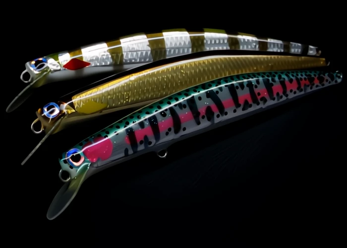 Leurre minnow flottant Blooowin 165F-Slim lesté tungstène action double wobbling rolling longue dist
