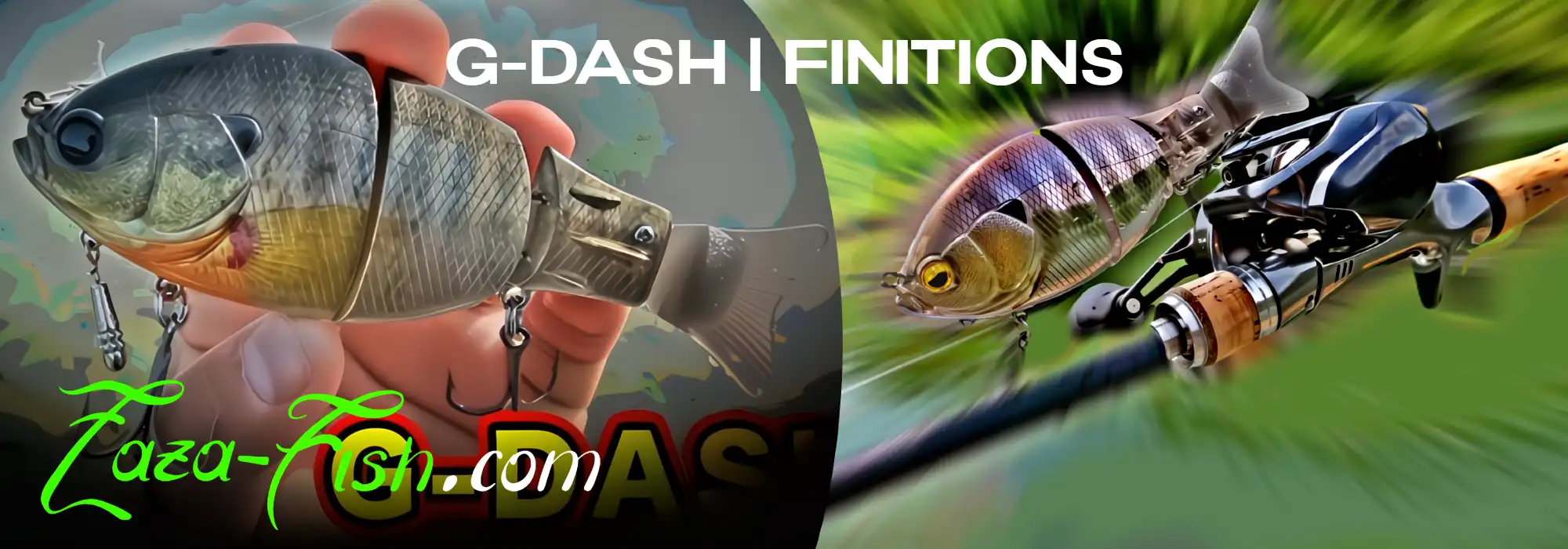 Leurre G-Dash Raid Japan tenu en main pour montrer les finitions