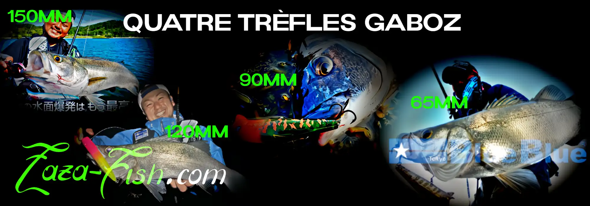 Gamme complète des leurres GABOZ de BlueBlue Fishing - Du 65mm au 150mm pour toutes situations