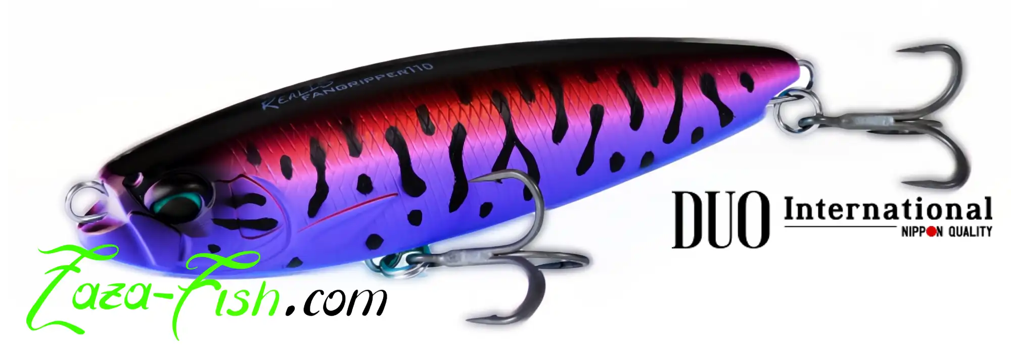 Leurre DUO Realis Fangripper 110 stickbait topwater flottant pour bar, tassergal, brochet