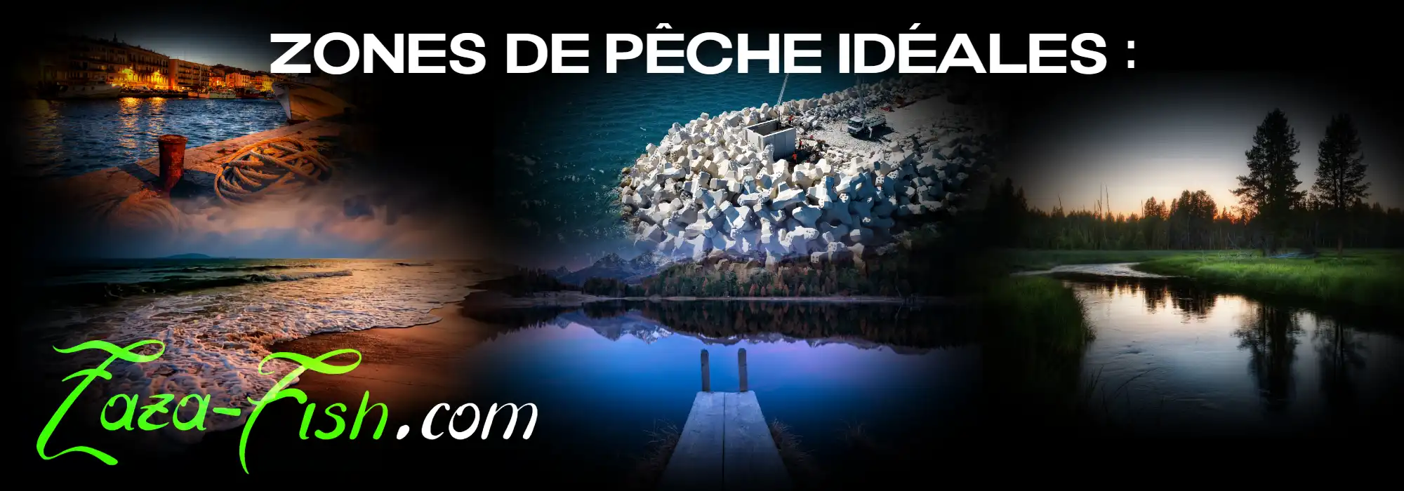 Carte des zones de pêche idéales pour utiliser le GAN CRAFT AYRTON 63 MR en eau douce et en mer