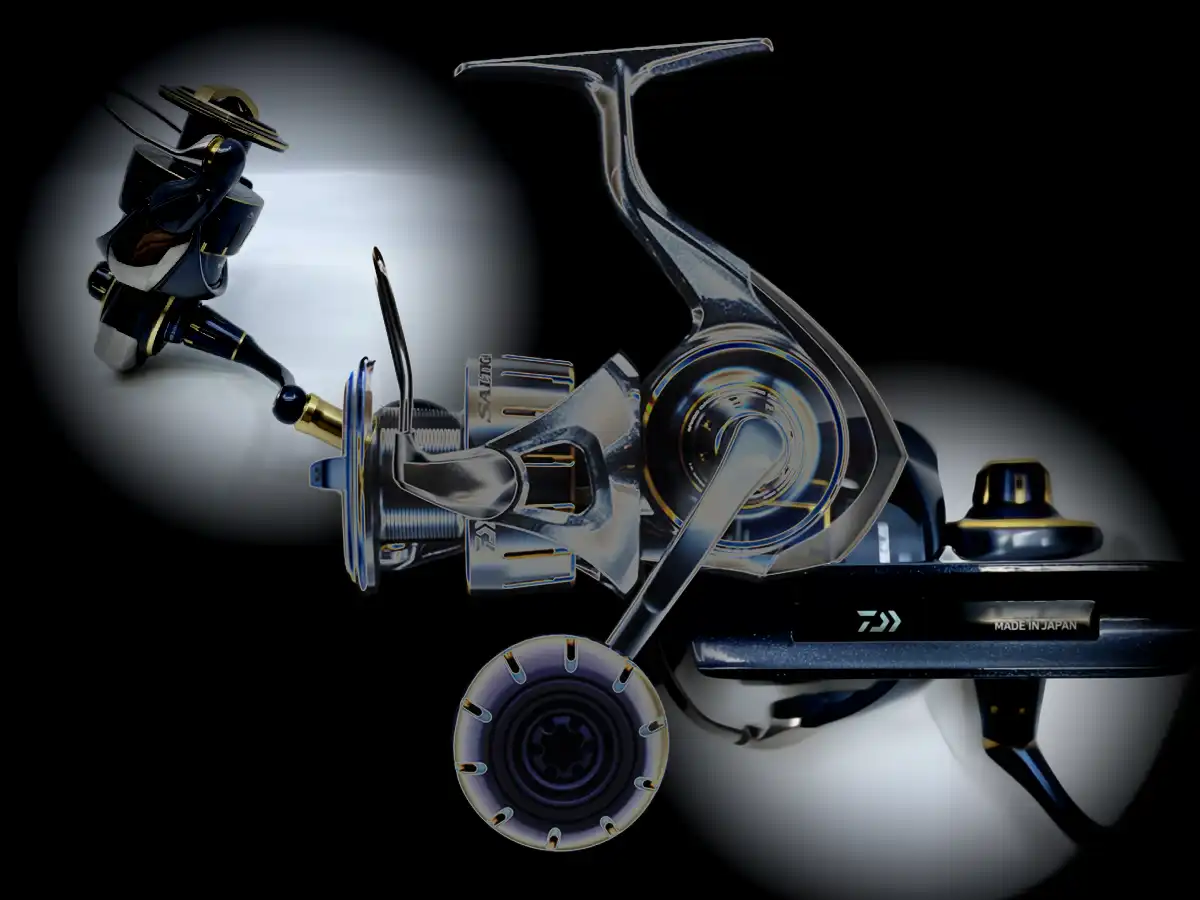 Moulinet Daiwa Saltiga 23 6000-P, ratio lent 4.9:1, conçu pour le jigging puissant, la pêche au vif