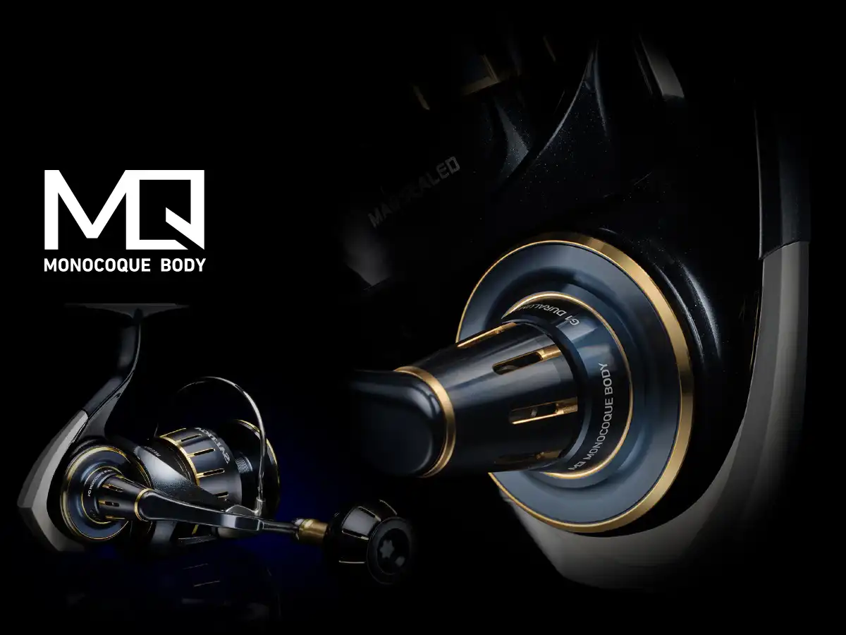 Corps Monocoque (MQ) en aluminium du Daiwa Saltiga 23, ultra rigide et étanche