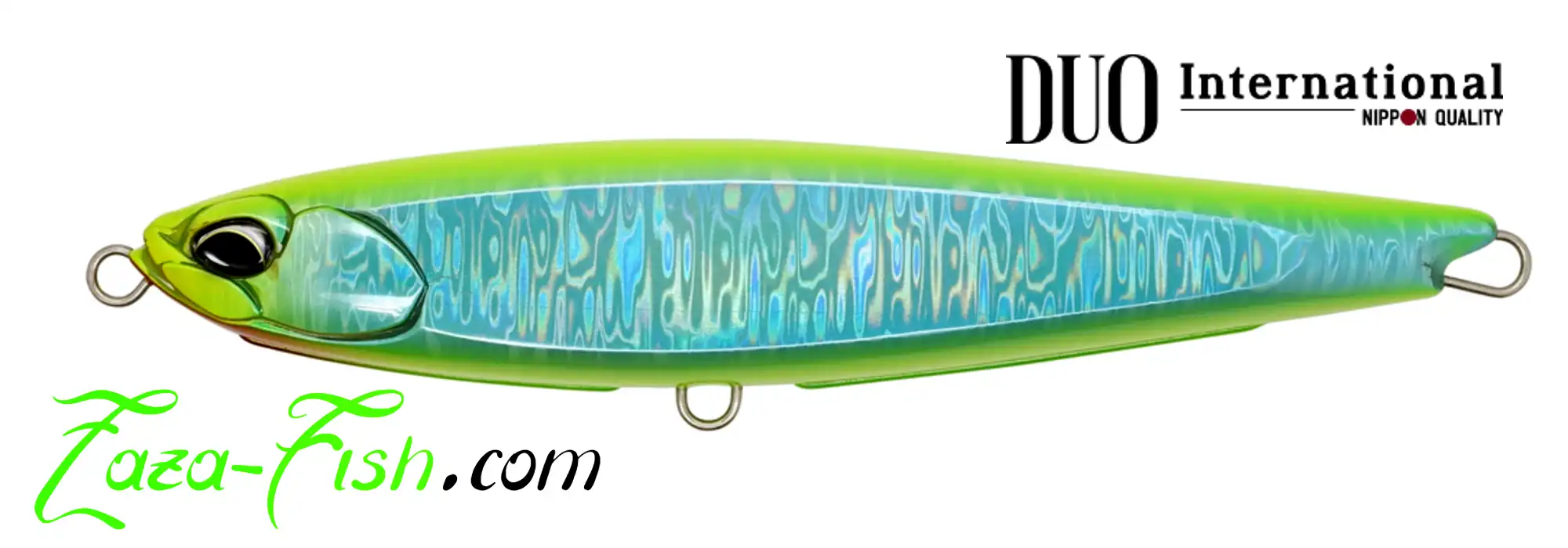 Leurre stickbait DUO ROUGH TRAIL AOMASA LIGHTNING 190F en action de pêche en surface