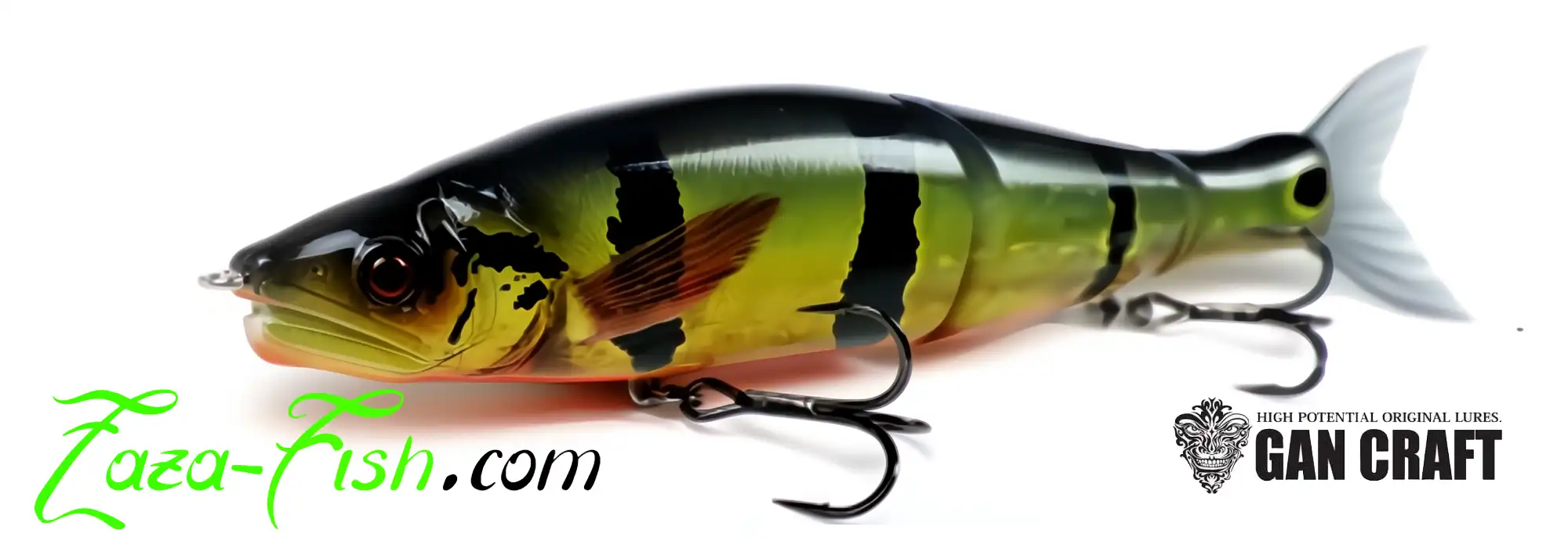 Swimbait articulé GAN CRAFT JOINTED CLAW 183 SHIFT en action de nage