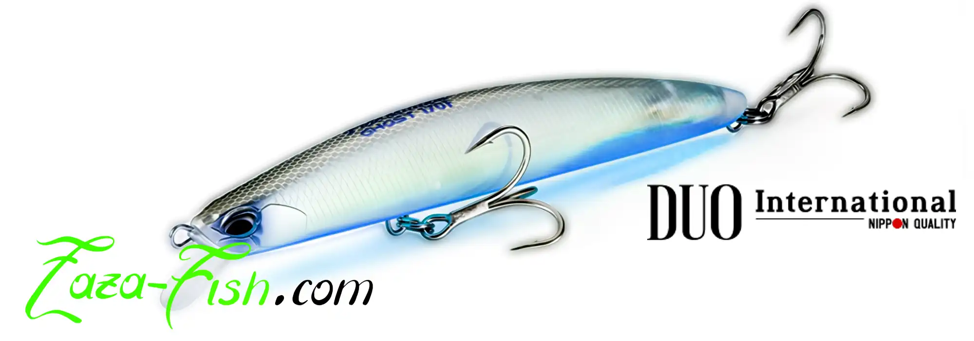 TIDE MINNOW GHOST 170F - Leurre Jerkbait Minnow DUO pour gros carnassiers marins tels que le bar