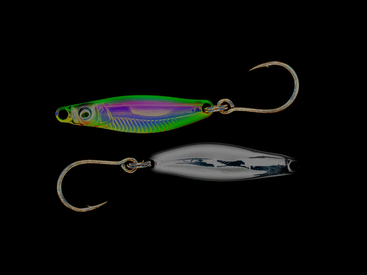 Coloris Meimei Grikiniki Metal Buddy - vert asymétrique effet stroboscopique