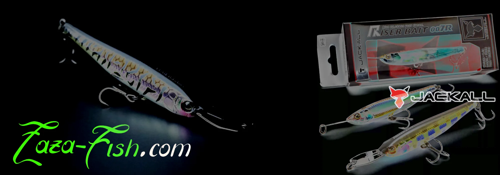 Leurre Jackall Riser Bait 007R topwater réaliste pour bass eau douce avec système riser lip