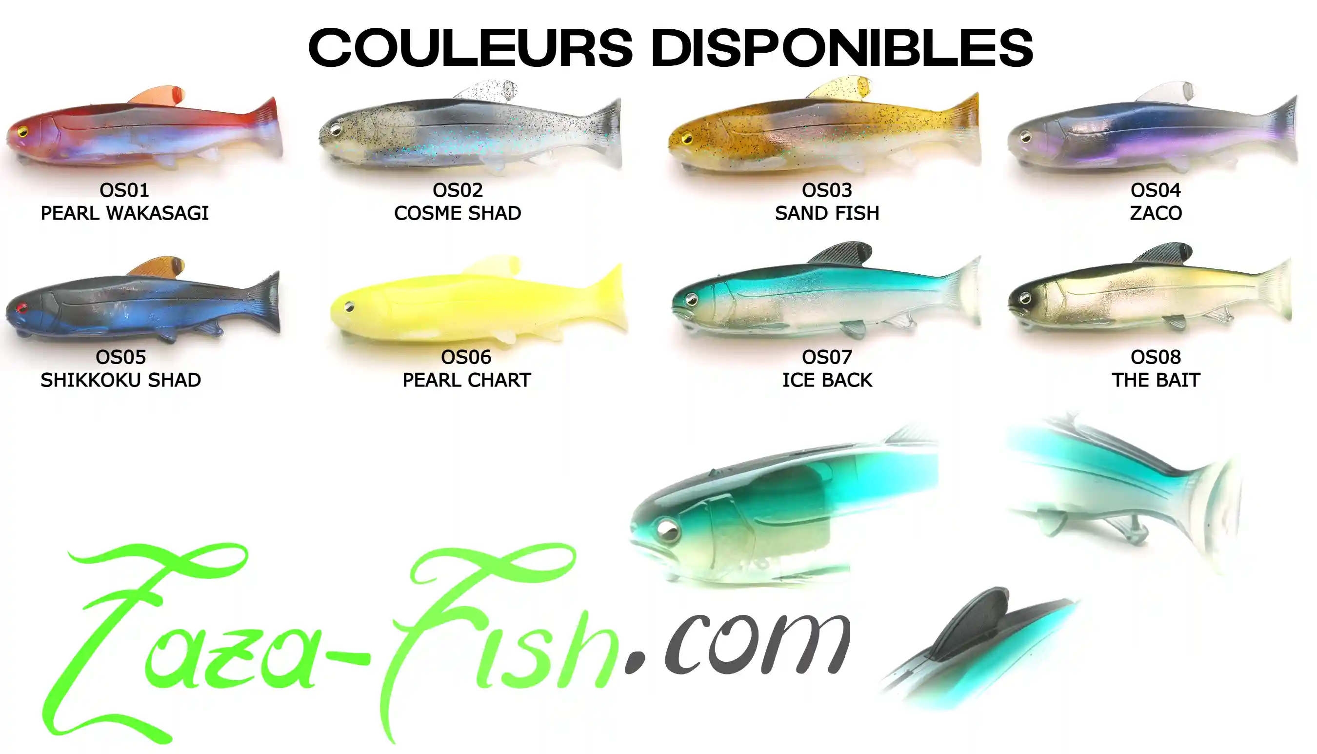 Coloris du meilleur leurre pour gros brochets sélectionnés pour les eaux européennes
