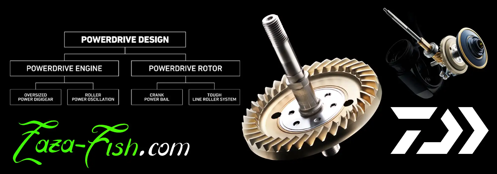 Technologie Powerdrive Design et Oversized Power Digigear du Saltiga 14000-P
