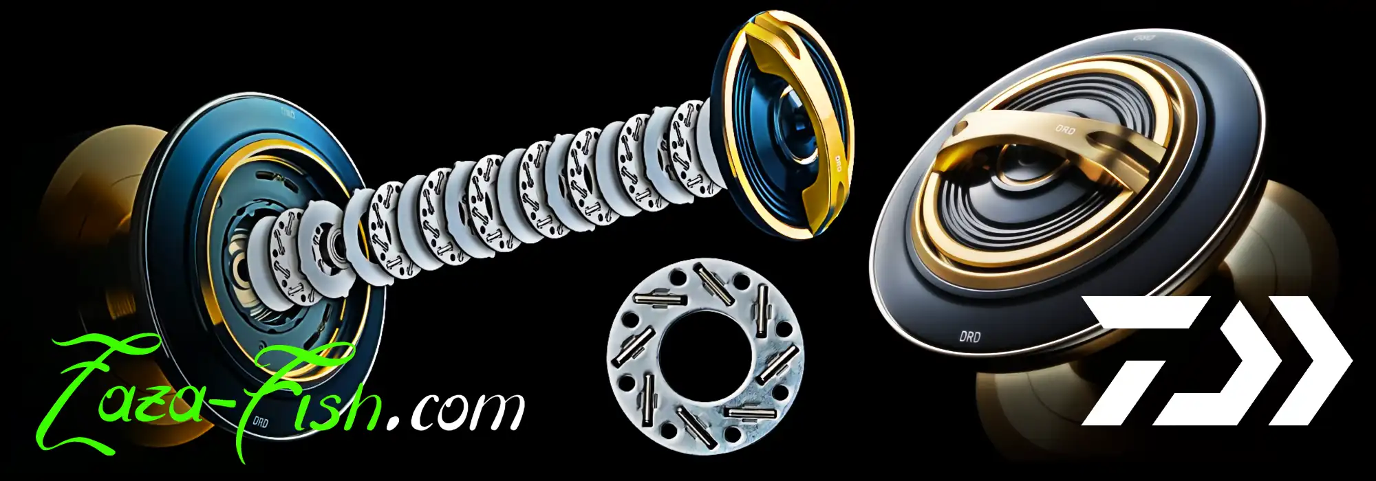 Vue détaillée du système de frein ATD Tough SW du moulinet Daiwa Saltiga 25 10000-H, soulignant ses
