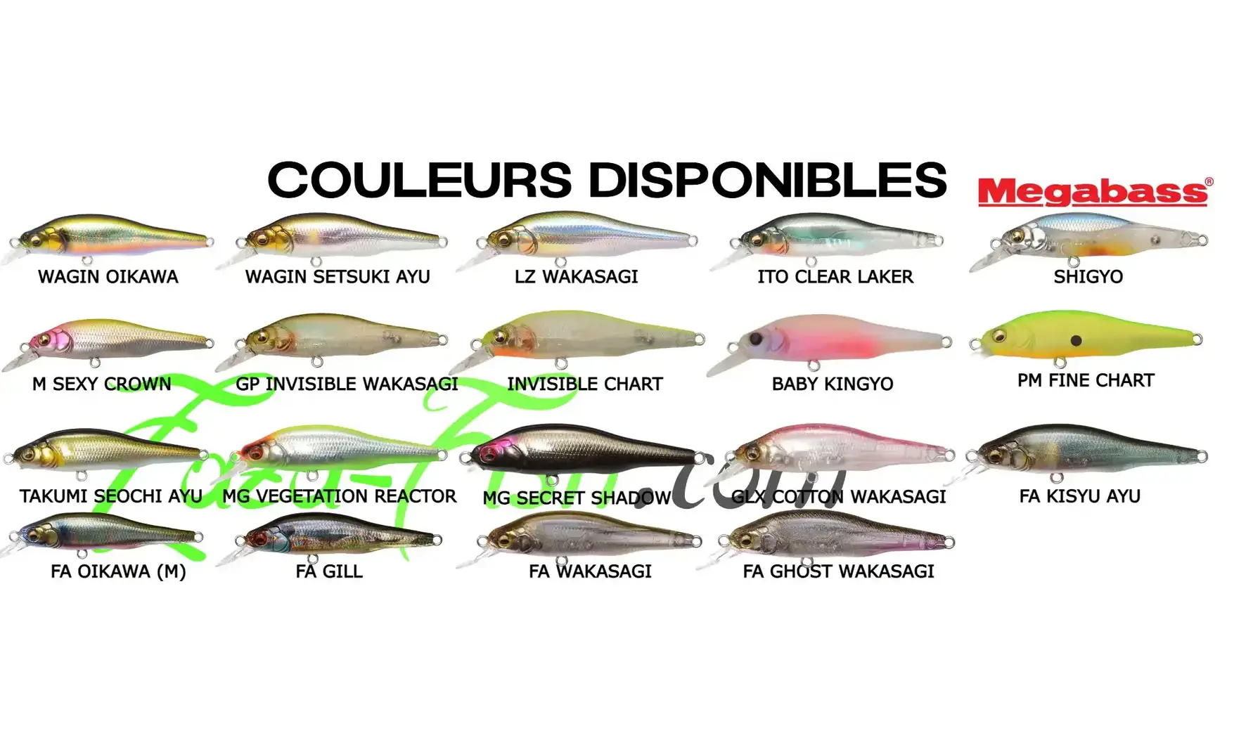 MINNOW X-80 JR : 65MM - 7GR - JUNIOR