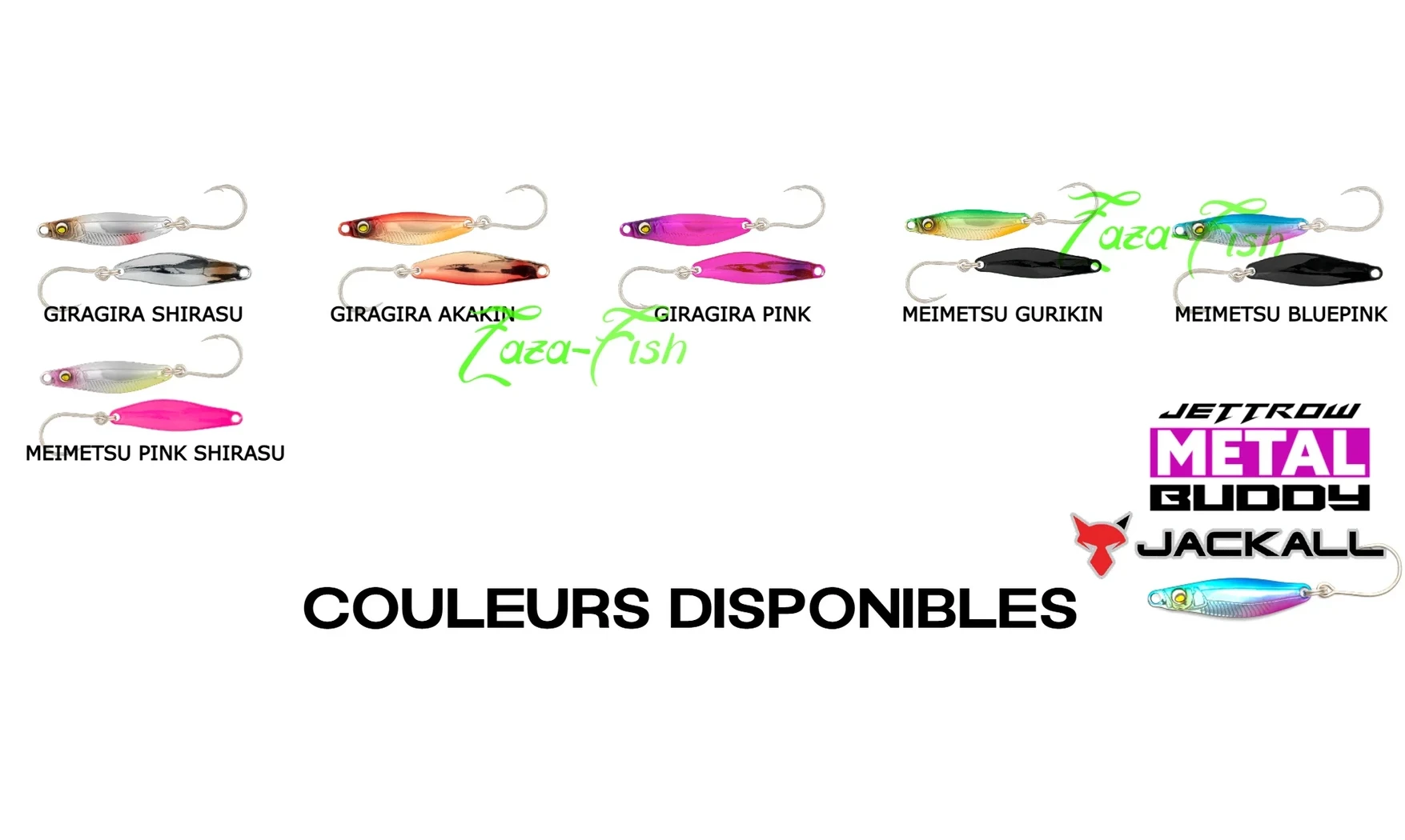 JACKALL METAL BUDDY : CUILLER ONDULANTE