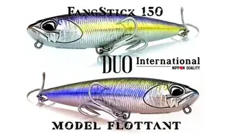 TOPWATER FANGSTICK : 150MM - 40GR