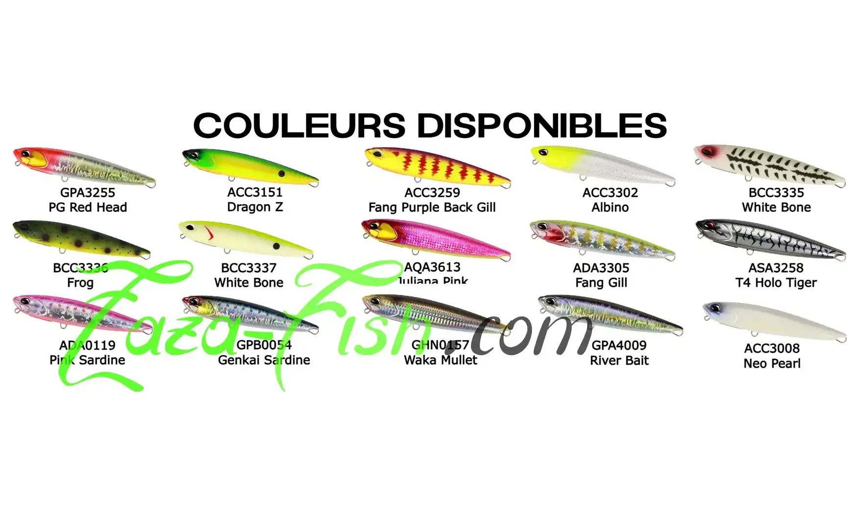 TOPWATER FANGSTICK : 150MM - 40GR