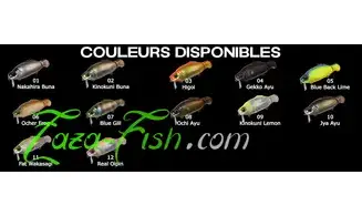 CRANKBAIT GAN CRAFT OSA 80 : 80mm - 14gr
