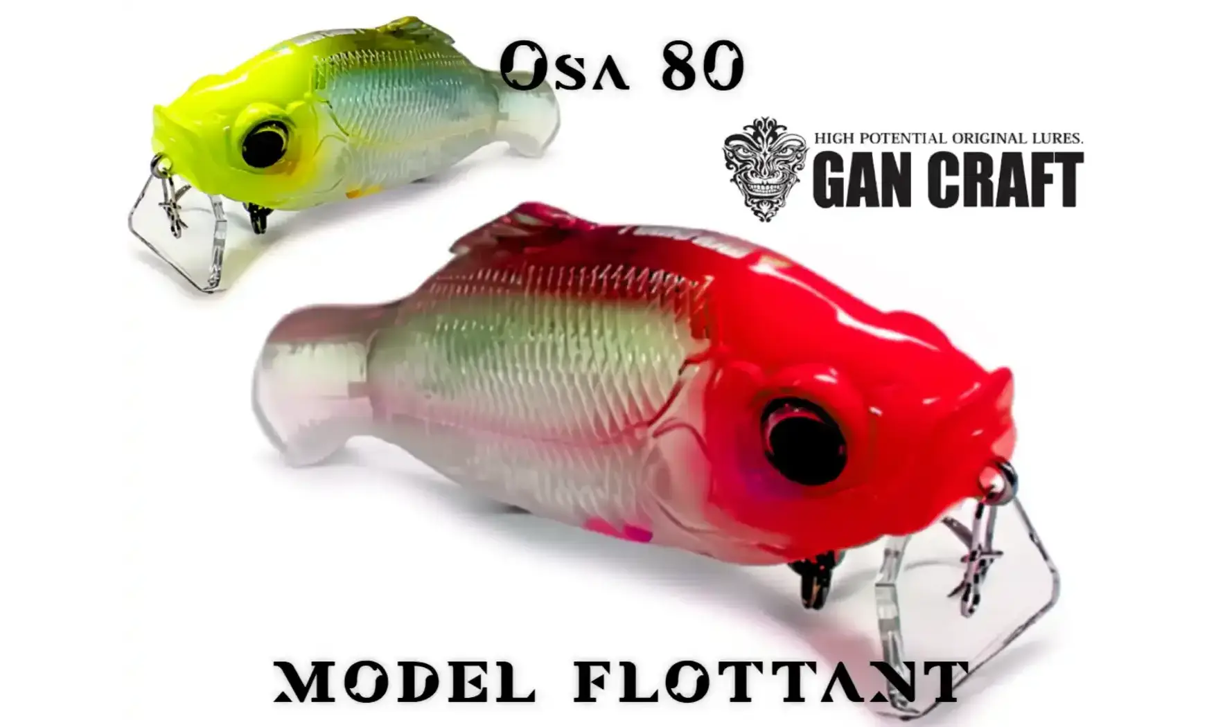 CRANKBAIT GAN CRAFT OSA 80 : 80mm - 14gr