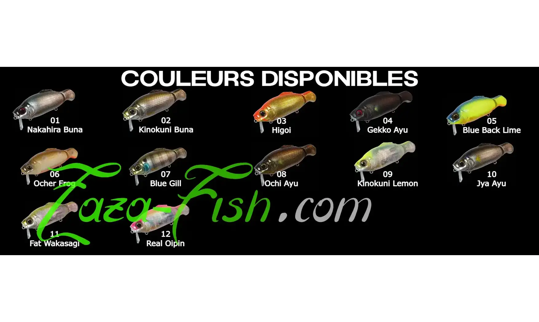 CRANKBAIT GAN CRAFT OSA 80 : 80mm - 14gr